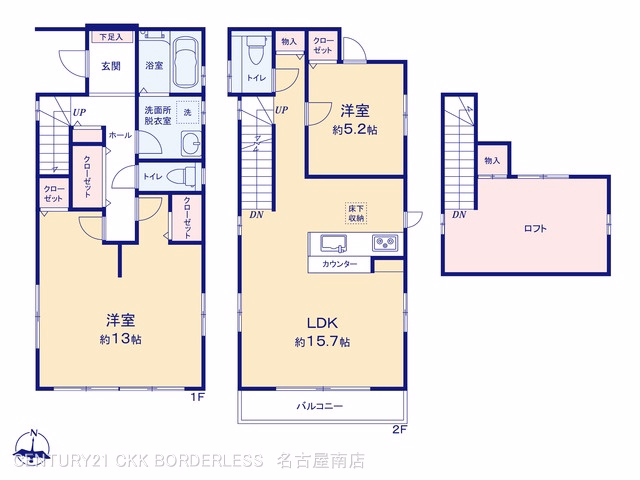 名古屋市南区中江2丁目 間取図
