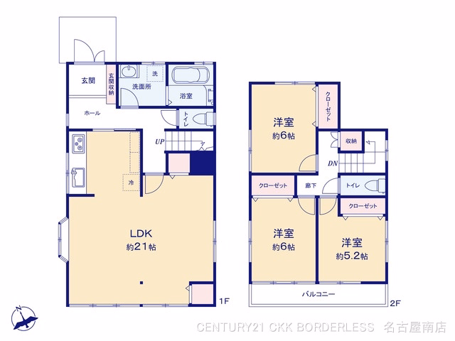 中古戸建て 東海市荒尾町下畑 間取図