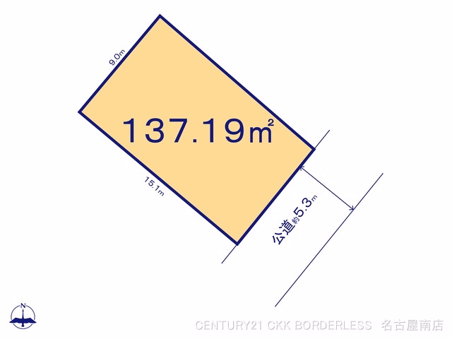 名古屋市南区内田橋1丁目(土地)01 区画図