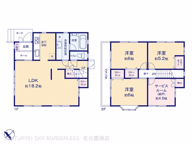 中古戸建て 名古屋市天白区高島2丁目327-1 間取図
