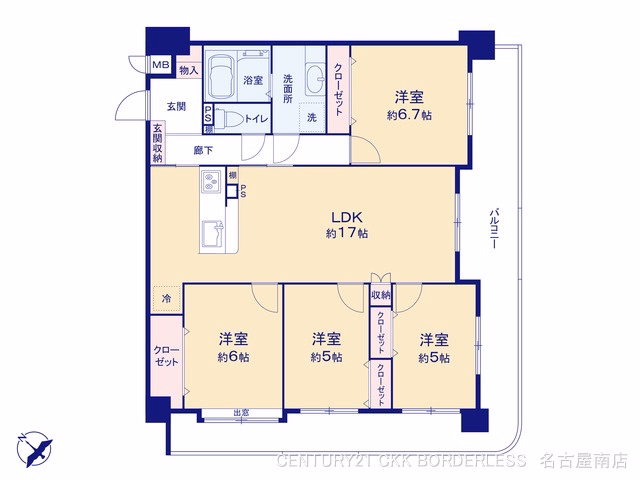 中古マンション サンハウス豊明中央 間取図