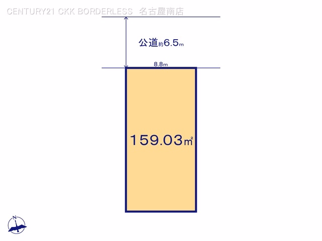 土地 名古屋市天白区向が丘三1期 3号地 区画図