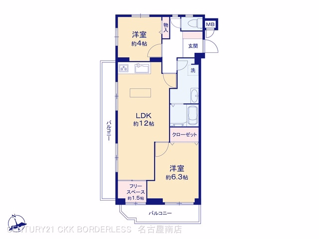 中古マンション エスポア八事三号館 間取図