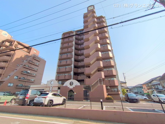 愛知県岡崎市井田町字１丁目のマンション『サンアメニティ石神弐番館』外観写真 2025年3月25日撮影