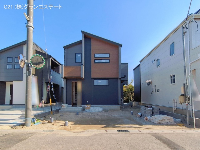 愛知県岡崎市福岡町字新町の新築戸建て外構写真 2026年2月3日撮影