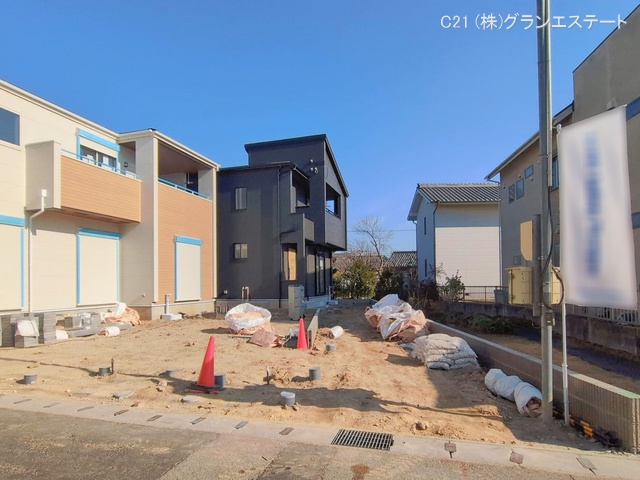 愛知県岡崎市福岡町字新町の新築戸建て外構写真 2026年2月3日撮影