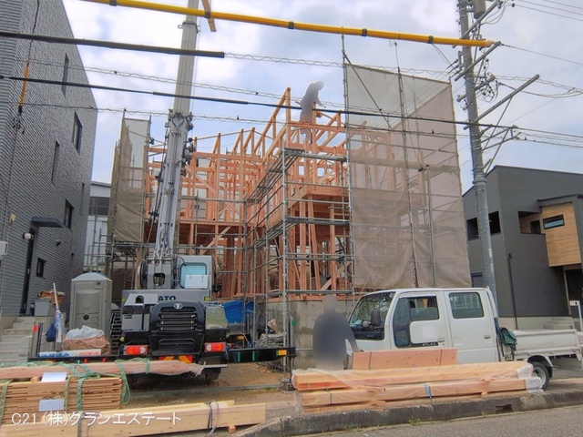 愛知県豊田市桝塚西町南山の新築戸建て上棟写真 2026年4月23日撮影