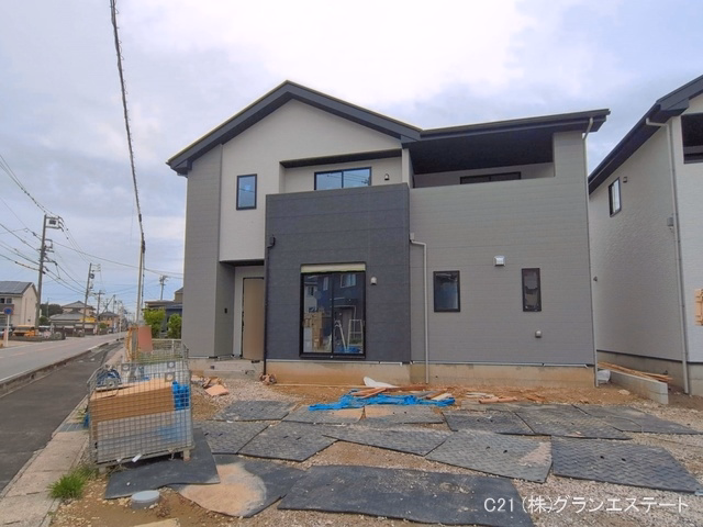 愛知県岡崎市中島町字紅蓮の新築戸建て外構写真 2026年6月23日撮影