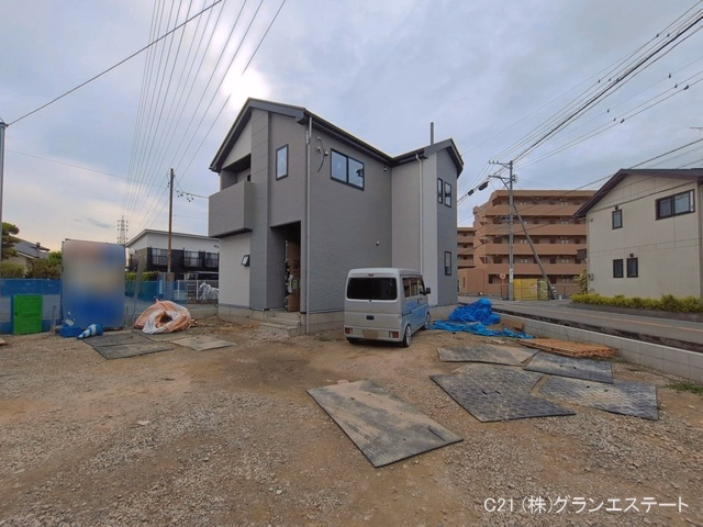 愛知県岡崎市中島町字紅蓮の新築戸建て外構写真 2026年6月23日撮影