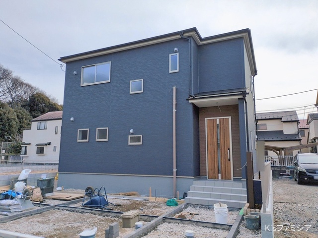 埼玉県さいたま市岩槻区宮町２丁目の新築戸建て外構写真 2026年2月19日撮影