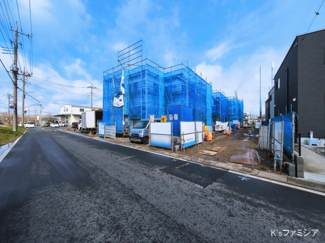 埼玉県さいたま市岩槻区上野1丁目の新築戸建てシート写真 2026年3月9日撮影