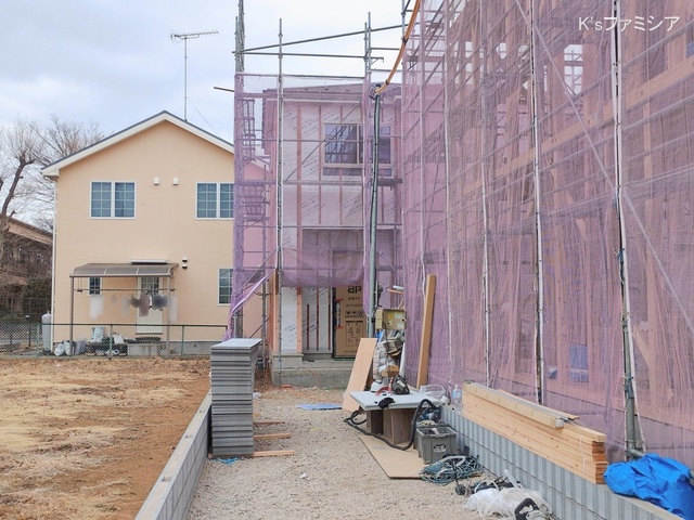 埼玉県北足立郡伊奈町中央１丁目の新築戸建てシート写真 2026年2月23日撮影