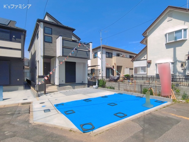 埼玉県上尾市弁財１丁目の新築戸建て完成写真 2026年4月19日撮影