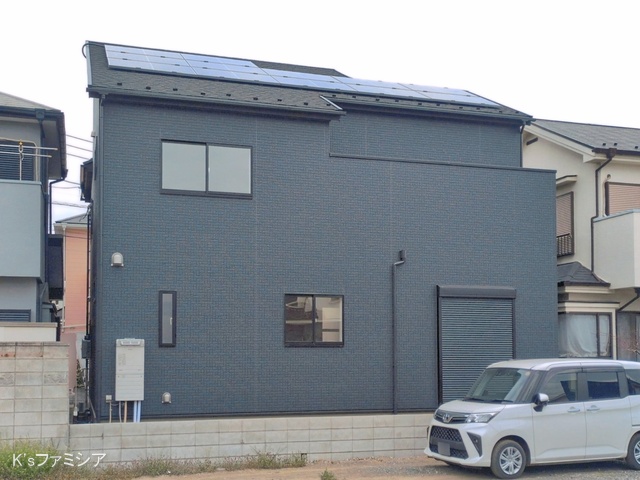 埼玉県桶川市末広2丁目の新築戸建て外構写真 2026年3月24日撮影