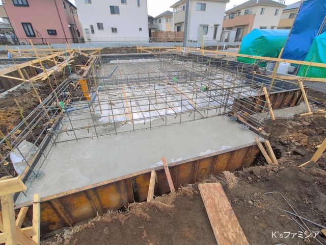 埼玉県北本市中丸7丁目の新築戸建て基礎写真 2026年3月30日撮影