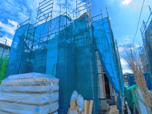 埼玉県北本市中丸７丁目の新築戸建てシート写真 2026年5月6日撮影