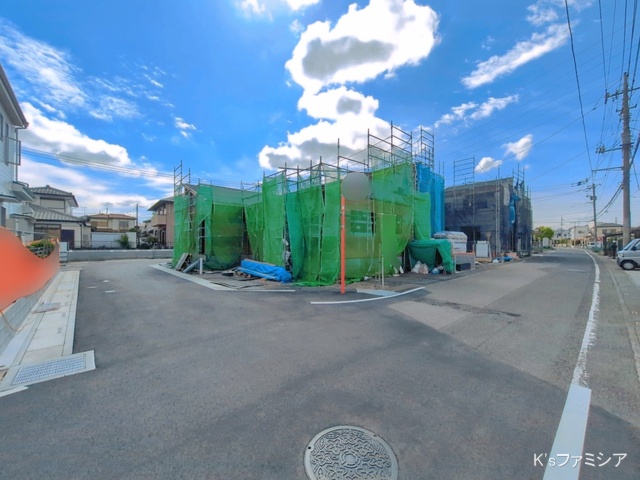埼玉県北本市中丸７丁目の新築戸建てシート写真 2026年5月6日撮影