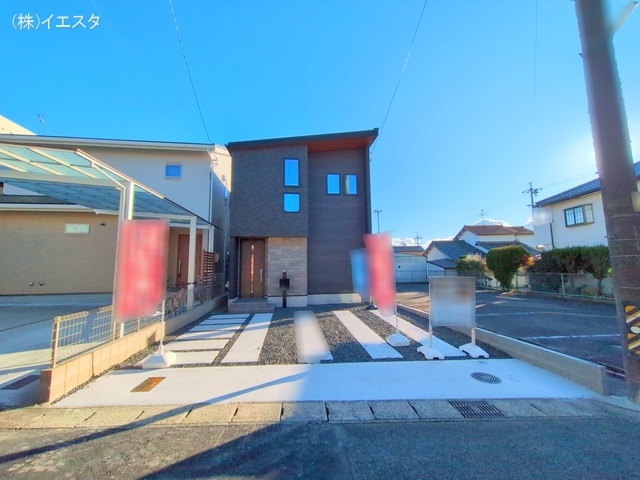 愛知県尾張旭市新居町今池下の新築戸建て完成写真 2024年12月23日撮影