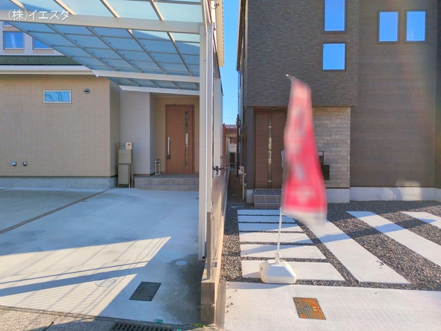 愛知県尾張旭市新居町今池下の新築戸建て完成写真 2024年12月23日撮影