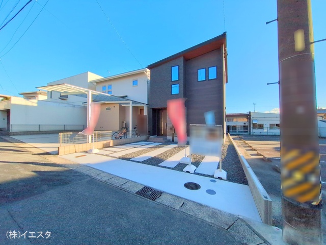 愛知県尾張旭市新居町今池下の新築戸建て完成写真 2024年12月23日撮影