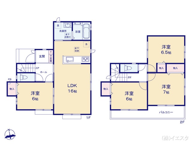 愛知県春日井市味美白山町１丁目の新築戸建て 4LDK間取図 ※図面と異なる場合は現況を優先