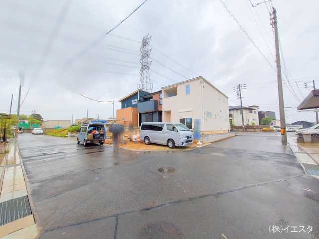 愛知県名古屋市守山区大字上志段味字東谷の新築戸建て外構写真 2025年5月1日撮影
