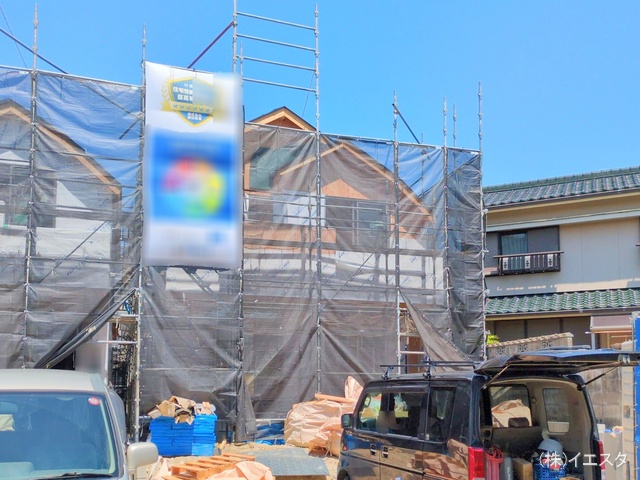 愛知県春日井市岩成台９丁目の新築戸建てシート写真 2025年6月4日撮影