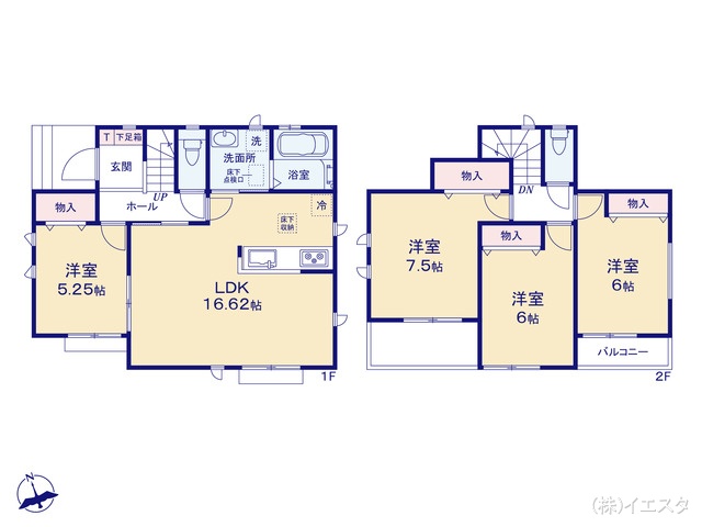 愛知県瀬戸市秋葉町の新築戸建て 4LDK間取図 ※図面と異なる場合は現況を優先