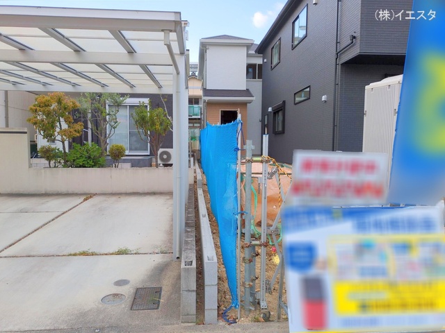 愛知県尾張旭市大塚町3丁目の新築戸建て外構写真 2025年4月30日撮影