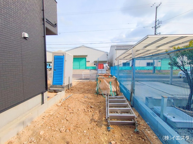 愛知県尾張旭市大塚町3丁目の新築戸建て外構写真 2025年4月30日撮影