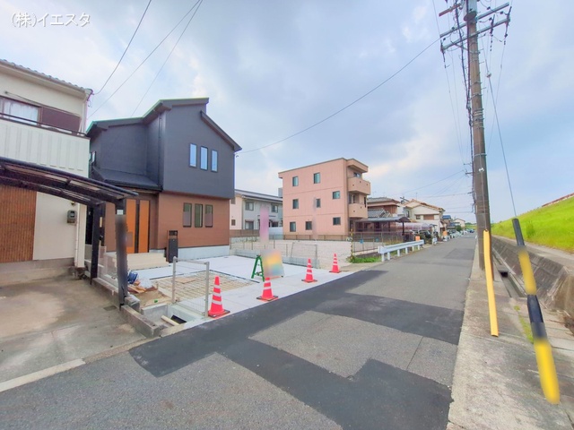 愛知県名古屋市守山区川北町の新築戸建て外構写真 2025年8月24日撮影