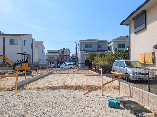 愛知県名古屋市名東区香流1丁目の新築戸建て基礎写真 2025年8月21日撮影