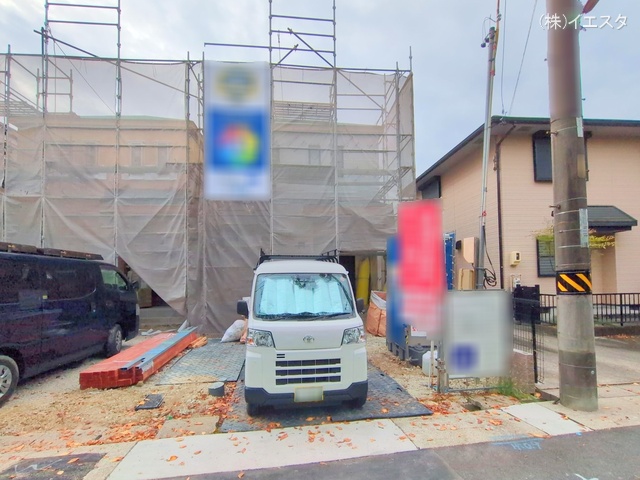 愛知県名古屋市名東区香流1丁目の新築戸建てシート写真 2025年10月2日撮影