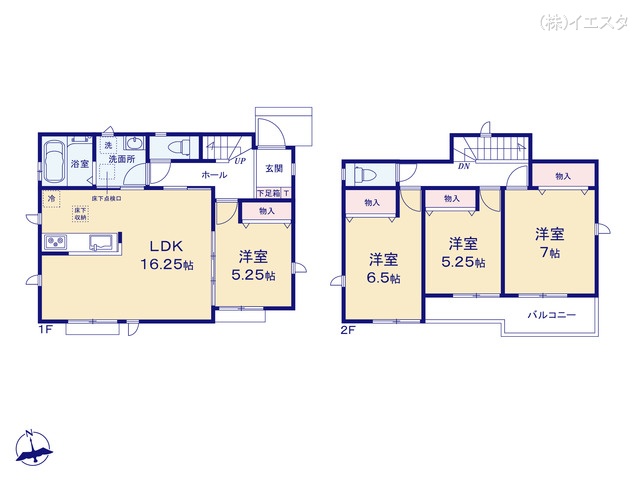 愛知県瀬戸市塩草町の新築戸建て 4LDK間取図 ※図面と異なる場合は現況を優先