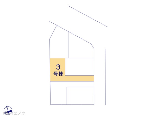愛知県春日井市東野町西２丁目の新築戸建て全体区画図 ※図面と異なる場合は現況を優先