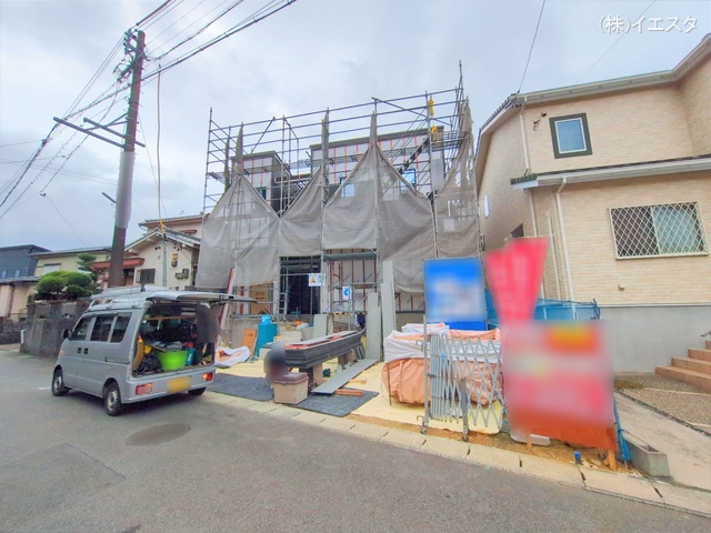 愛知県名古屋市守山区城土町の新築戸建てシート写真 2025年10月13日撮影