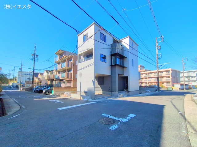 愛知県名古屋市名東区社が丘3丁目の新築戸建て外構写真 2025年12月21日撮影