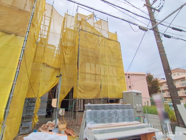 愛知県名古屋市名東区社が丘３丁目の新築戸建てシート写真 2025年11月4日撮影