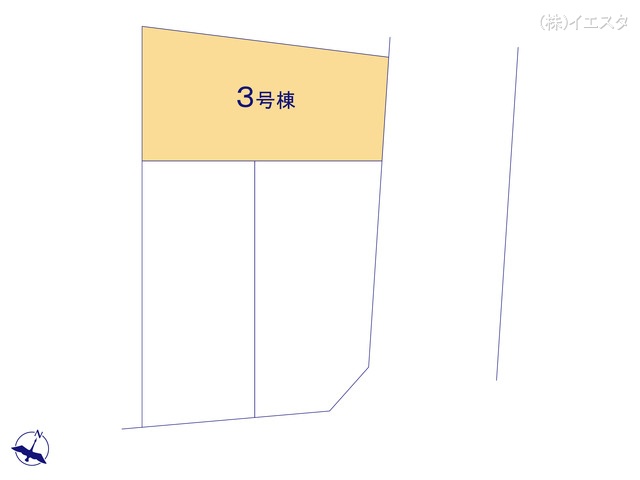 愛知県名古屋市名東区社が丘３丁目の新築戸建て全体区画図 ※図面と異なる場合は現況を優先