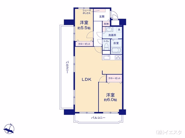 中古マンション ネオハイツ森林公園A棟 間取図