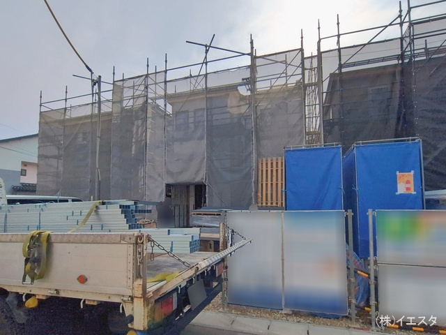 愛知県春日井市熊野町の新築戸建てシート写真 2026年2月5日撮影