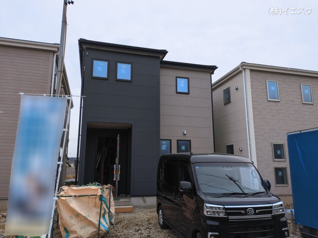 愛知県春日井市熊野町の新築戸建て外構写真 2026年3月1日撮影