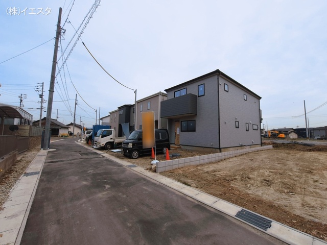 愛知県春日井市熊野町の新築戸建て外構写真 2026年3月1日撮影
