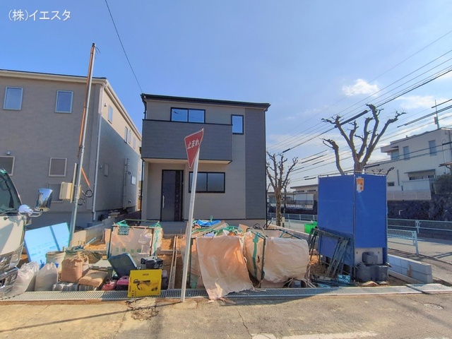 愛知県春日井市高森台７丁目の新築戸建て外構写真 2026年2月11日撮影