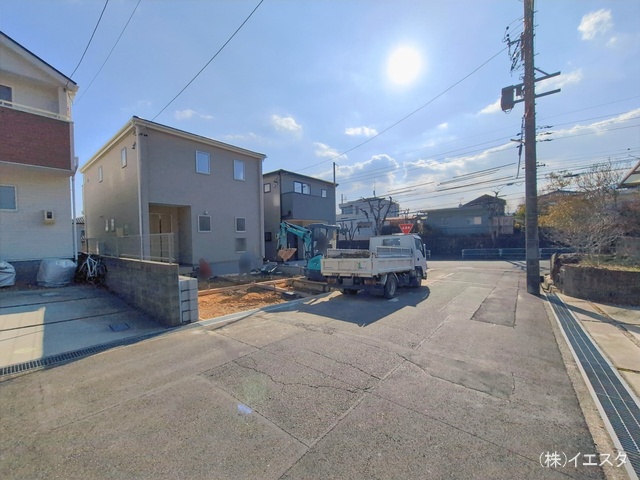 愛知県春日井市高森台７丁目の新築戸建て外構写真 2026年2月11日撮影