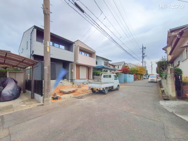 愛知県尾張旭市庄南町１丁目の新築戸建て外構写真 2025年12月2日撮影