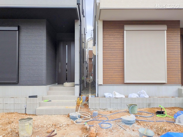 愛知県尾張旭市庄南町１丁目の新築戸建て外構写真 2025年12月2日撮影