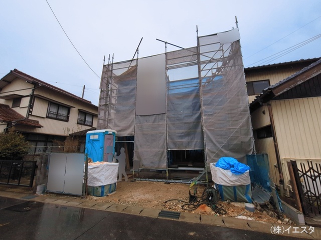 愛知県尾張旭市南原山町赤土の新築戸建て上棟写真 2026年3月17日撮影