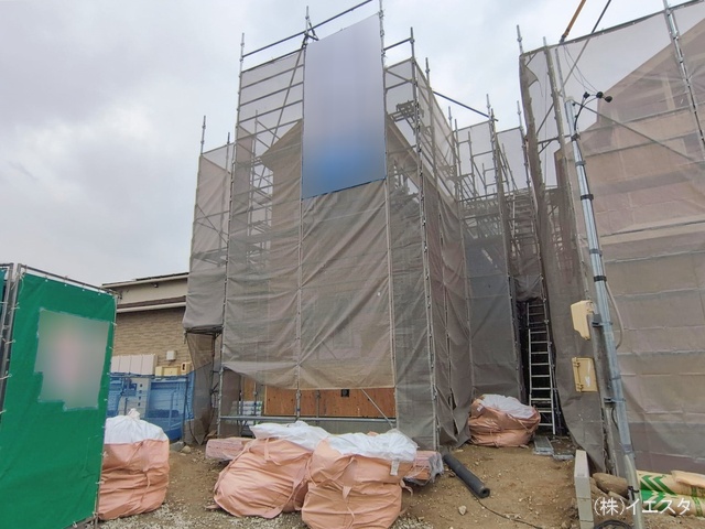 愛知県尾張旭市旭前町１丁目の新築戸建て上棟写真 2026年2月26日撮影