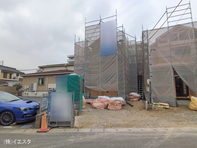 愛知県尾張旭市旭前町１丁目の新築戸建て上棟写真 2026年2月26日撮影